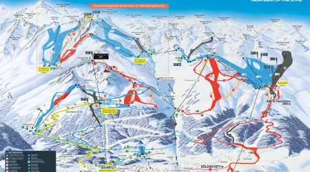 Pistekaart van Sölden - Ötztal Arena.